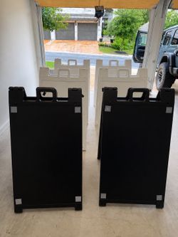 Heavy Duty A-Frame Signs - Black & White