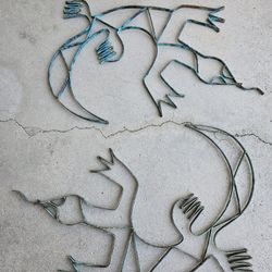 Vintage 2) Southwestern Style Lizards