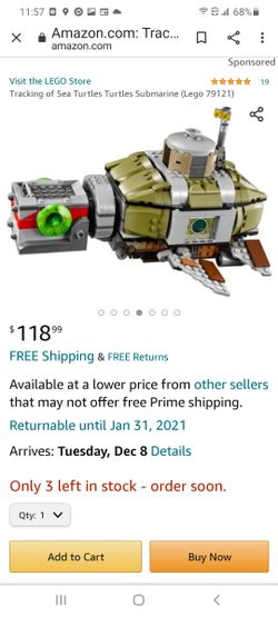 Lego TMNT Turtle Sub Undersea Chase