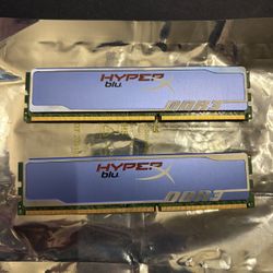 Kingston HyperX Blu 4GBKit (2x2GB) PC3-12800 DDR3 Memory RAM KHX1600C9D3B1K2/4GX