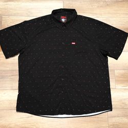 Dixxon Flannel Co Sunmer Party Wicking Button Up Short Sleeve Shirt Mens 4XL