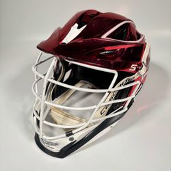 Cascade S Lacrosse Helmet Red Chrome Irvine, CA Woodbridge "Warriors" #24 OSFM