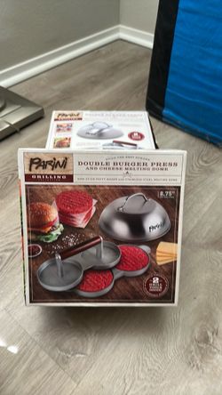Parini Double Burger Press and Cheese Melting Dome