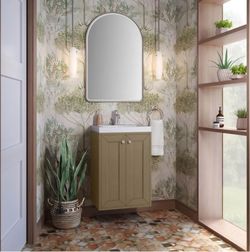 James Martin Vanities
Chianti 20" Wall Mounted Single Basin Vanity Set with Stone Composite Top and Rectangular Sink