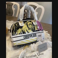 Christian Dior Limited Edition Medium Vibe Bowling Bag Oblique 