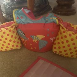 Speedo Life Jacket Floatie Vest 30-50 Lbs Delivery Make An Offer