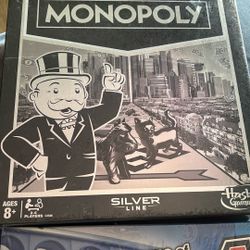 Brand New Monopoly Silver Line + New Connect 4 Board Games 
