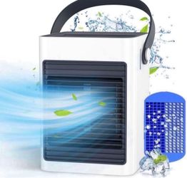 Portable Air Conditioner, KOXXBASS 3 Speeds Personal Air Conditioner Fan with Ice Tray Noiseless Evaporative Air Cooler for Home Office Room Desktop