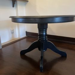 Black Pedestal Table