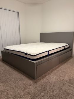 Bed Frame + Mattress – Excellent Condition