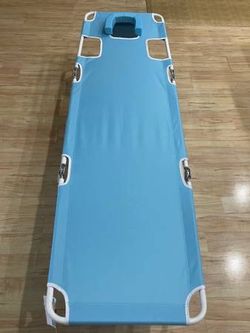 New Ostrich Face Down On Your Back Folding Chaise Lounge Chair Beach