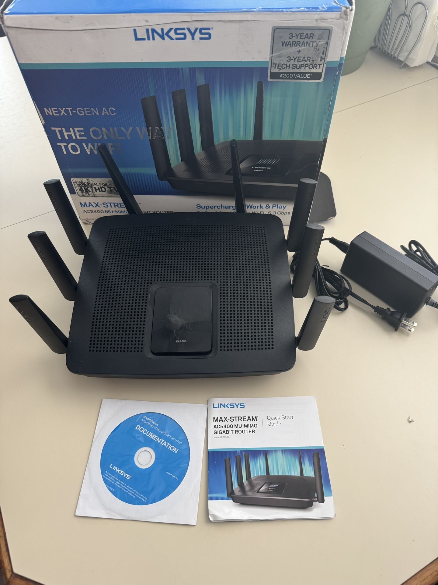 Linksys EA9500 Tri-Band Wi-Fi Router (Max -Stream AC5400 MU)