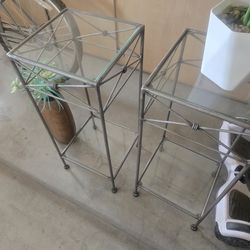 2 Glass Tables