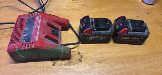 Milwaukee Charger with two batteries
