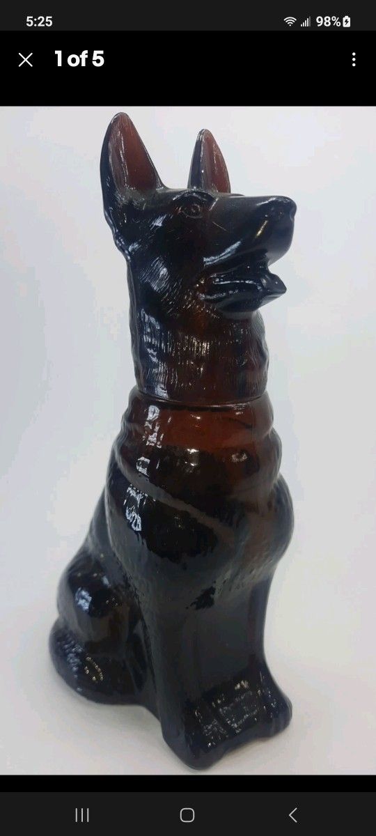 Vintage 1970’s AVON NOBLE PRINCE Brown Glass Aftershave Bottle