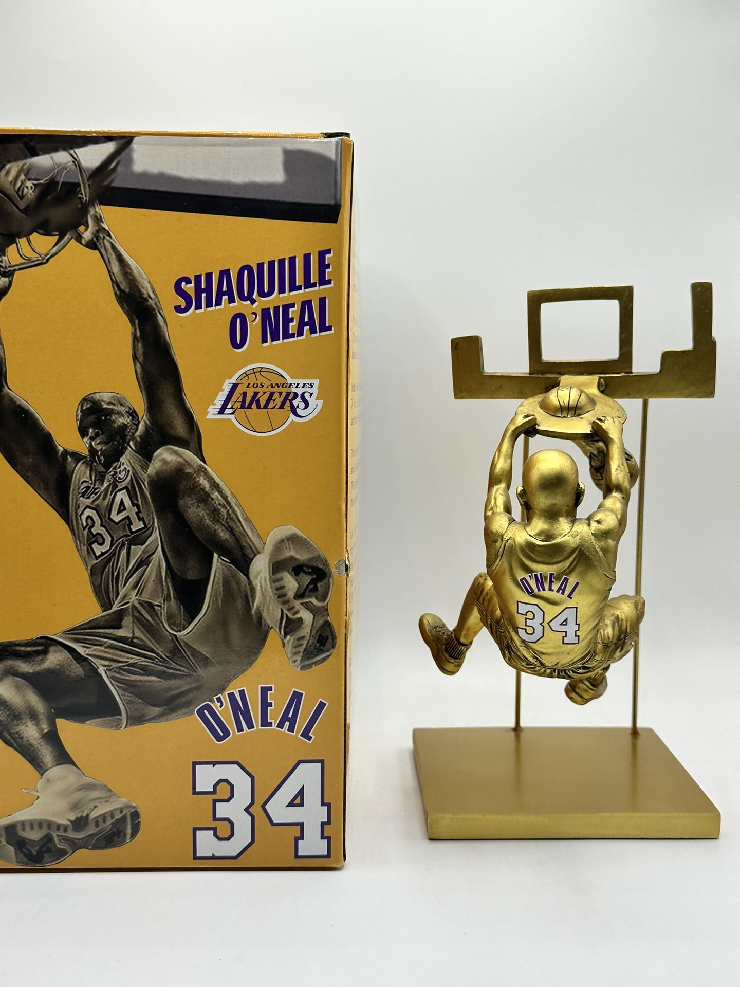 Los Angeles Lakers Shaquille O’Neal Limited GOLD Statue Figure 9 Inch