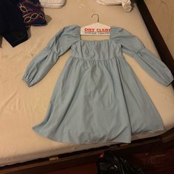 Cute Blue Babydoll Dress (Women Small )