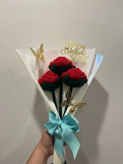 Crochet Motherโs Day Bouquets!
