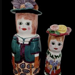Susan Paley by Ganz “Jeanette” Cookie Jar & Vase