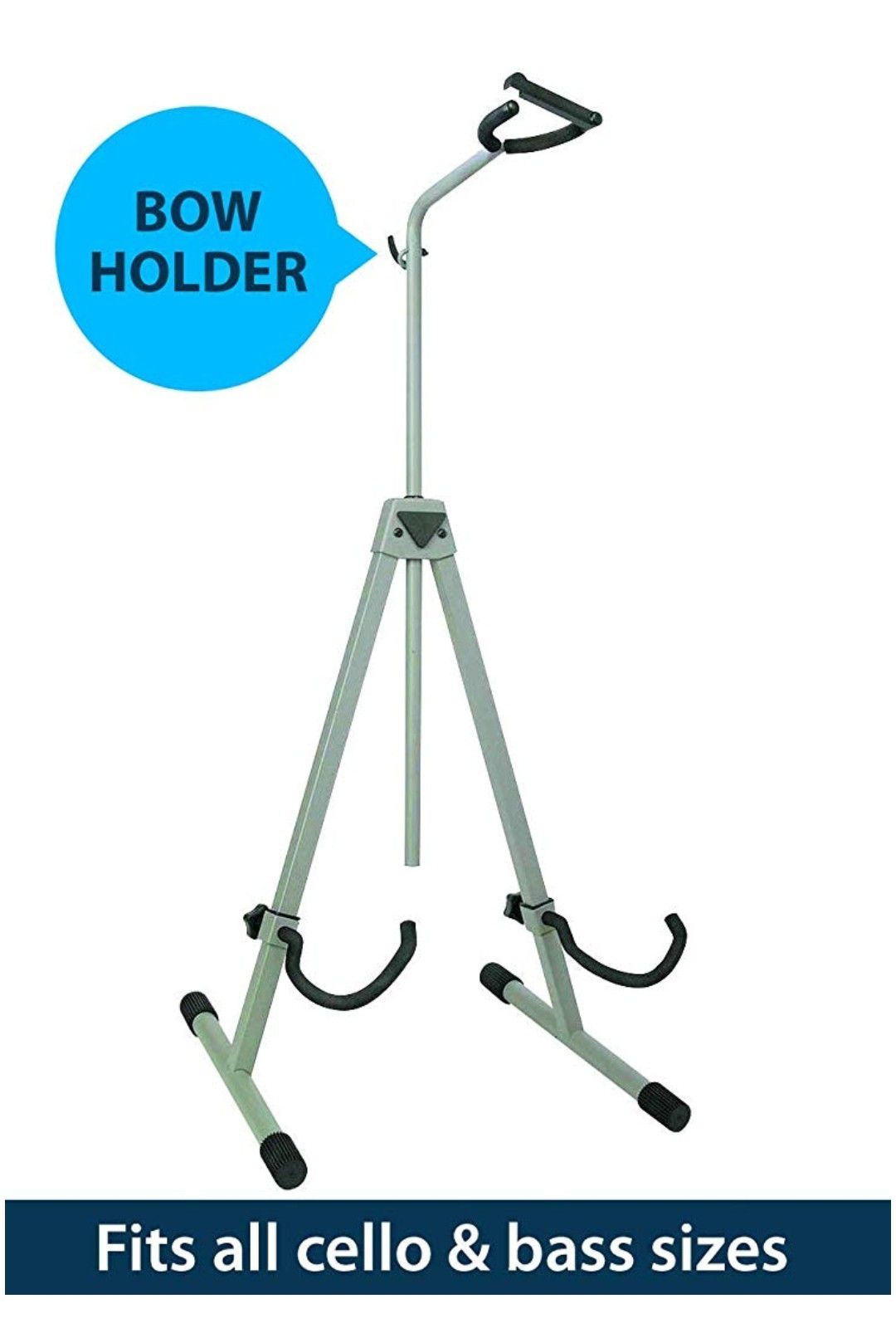 Cello/ Bass stand with bow holder