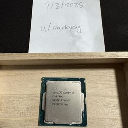 Intel i7 - 8700k CPU