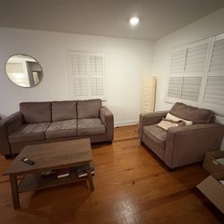 Brown Couch And Chair