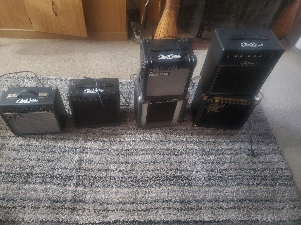Guitar Amplifiers & Keyboards. Pricings are Listed