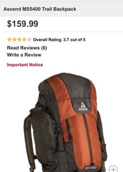 Ascend back pack MS 5400 New Never used for Sale in Overland Park KS OfferUp