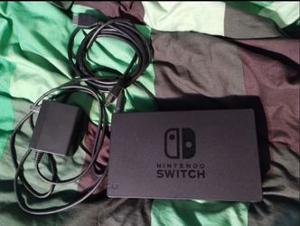 Nintendo switch dock with cords, $50