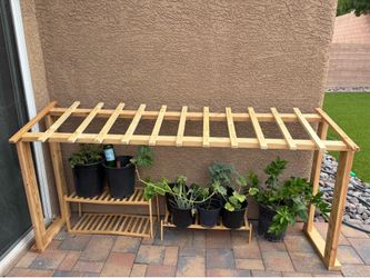 Wooden Cover for Garden Plants Trellis