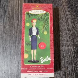 2000 Hallmark Keepsake Christmas Ornament 1959-60 Barbie Commuter Set #7  