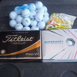 Brand New Titleist Pro V1 & Callaway Supersoft Golf Balls 