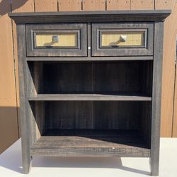 RoyalCraft Rattan Storage Cabinets, Accent Boho Storage Cabinet with 2 Drawers and 2 Shelves