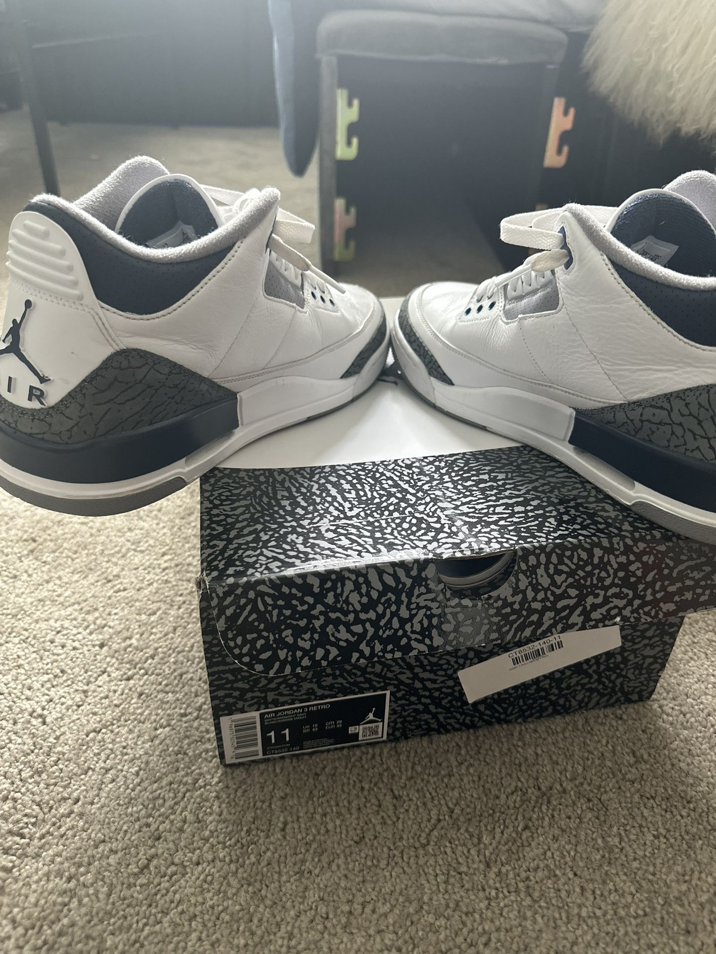 AIR JORDAN 3 RETRO Midnight Navy