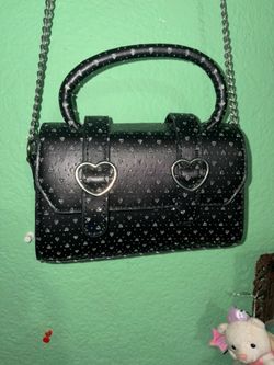 Cute black heart purse