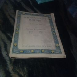 1925 Vintage Voice And Piano Music Book