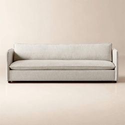 CB2 Corroy 92.75" Natural Linen Sofa – Like New