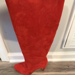 Red Suede Boot 