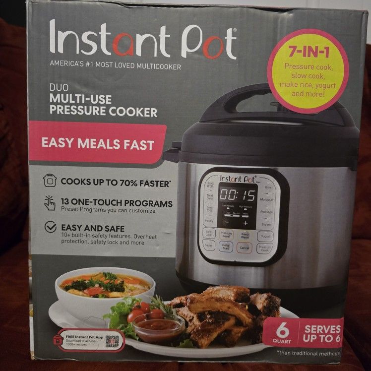 Instant Pot 6 Quart 7-in-1 Multi-use Pressure Cooker