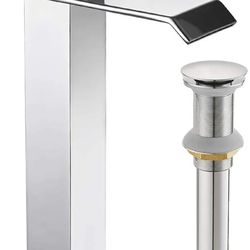 BATHROOM FAUCET *MODERN STYLE CHROME *NEW*
