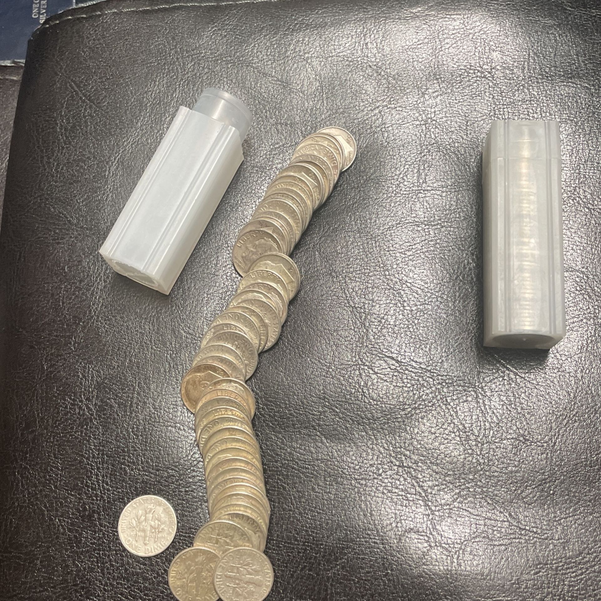 Tube Of 90% Silver Dimes