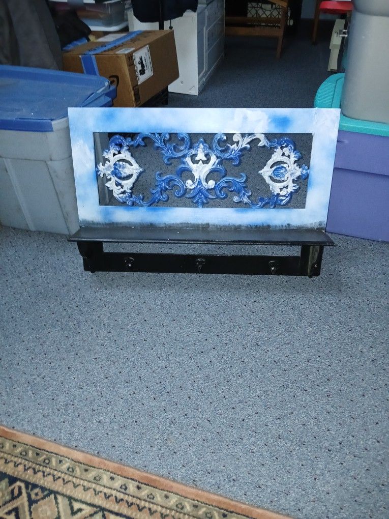 Three Hook Shelf Unit