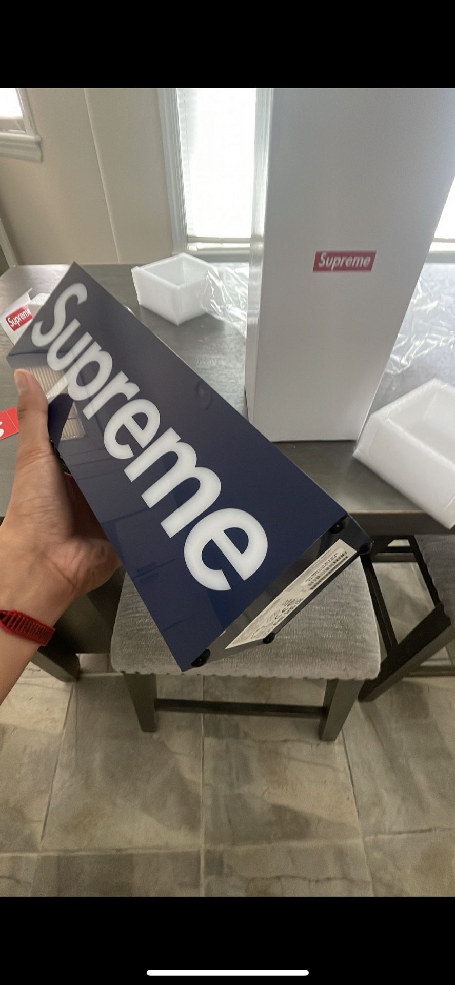 Supreme Box Logo Lamp Blue. for Sale in Levittown, NY - OfferUp