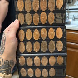 Pressed Pennie’s And Quarters