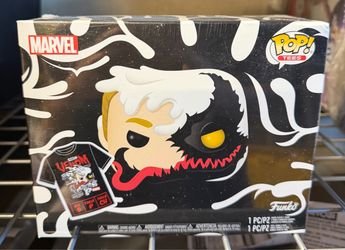 Funko POP! Anti-Venom GITD Glow #401 & Tee Set (Small) - Box Lunch New Sealed!