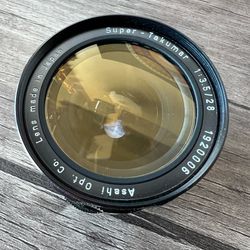 Super Takumar 28Mm F3.5 vintage photography lens film camera PENTAX