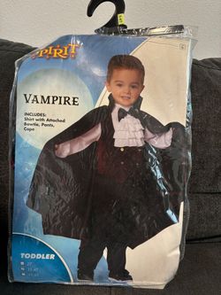Spirit Halloween Toddler Vampire Costume 3T-4T