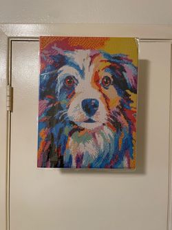 Colorful dog picture