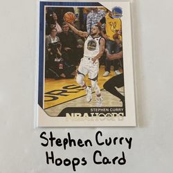 Stephen Curry Golden State Warriors All-Star Guard Hoops card. 