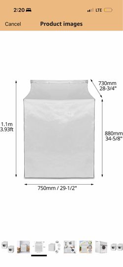 Washer and dryer covers